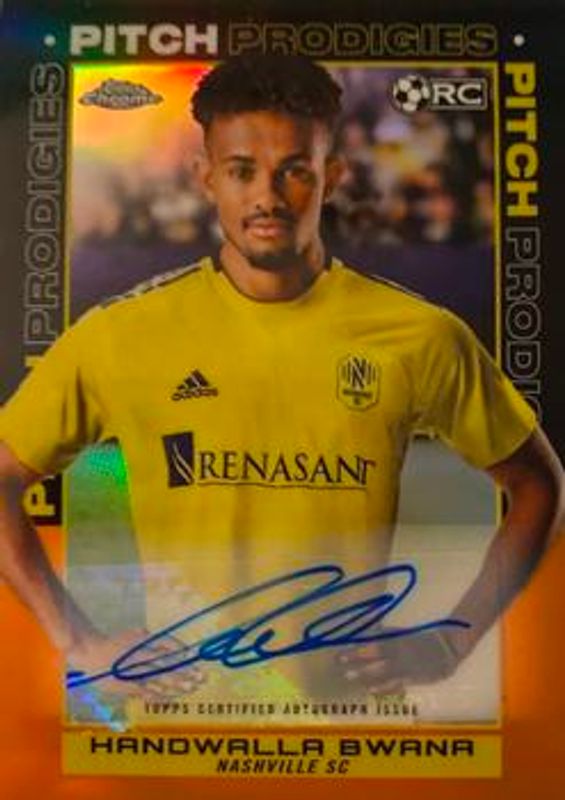 2021 Topps Chrome MLS #192 Autographs - Orange Refractor /25