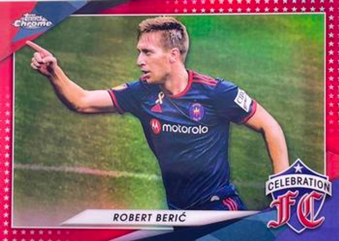 2021 Topps Chrome MLS #CFC-8 Celebration FC - Red Refractor /5