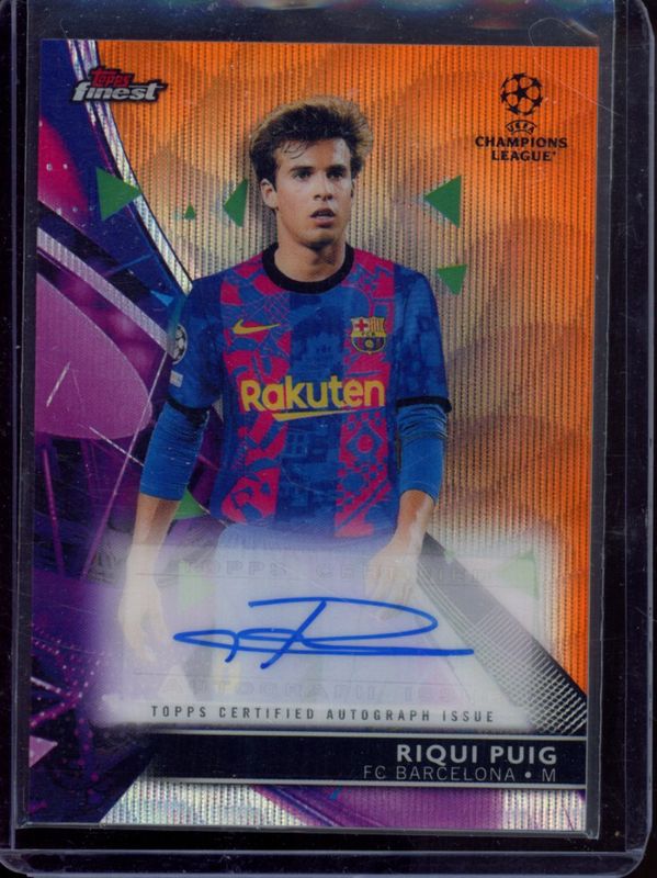 2021 Topps Finest UEFA Champions League #BA-RP Autographs - Orange Wave /25