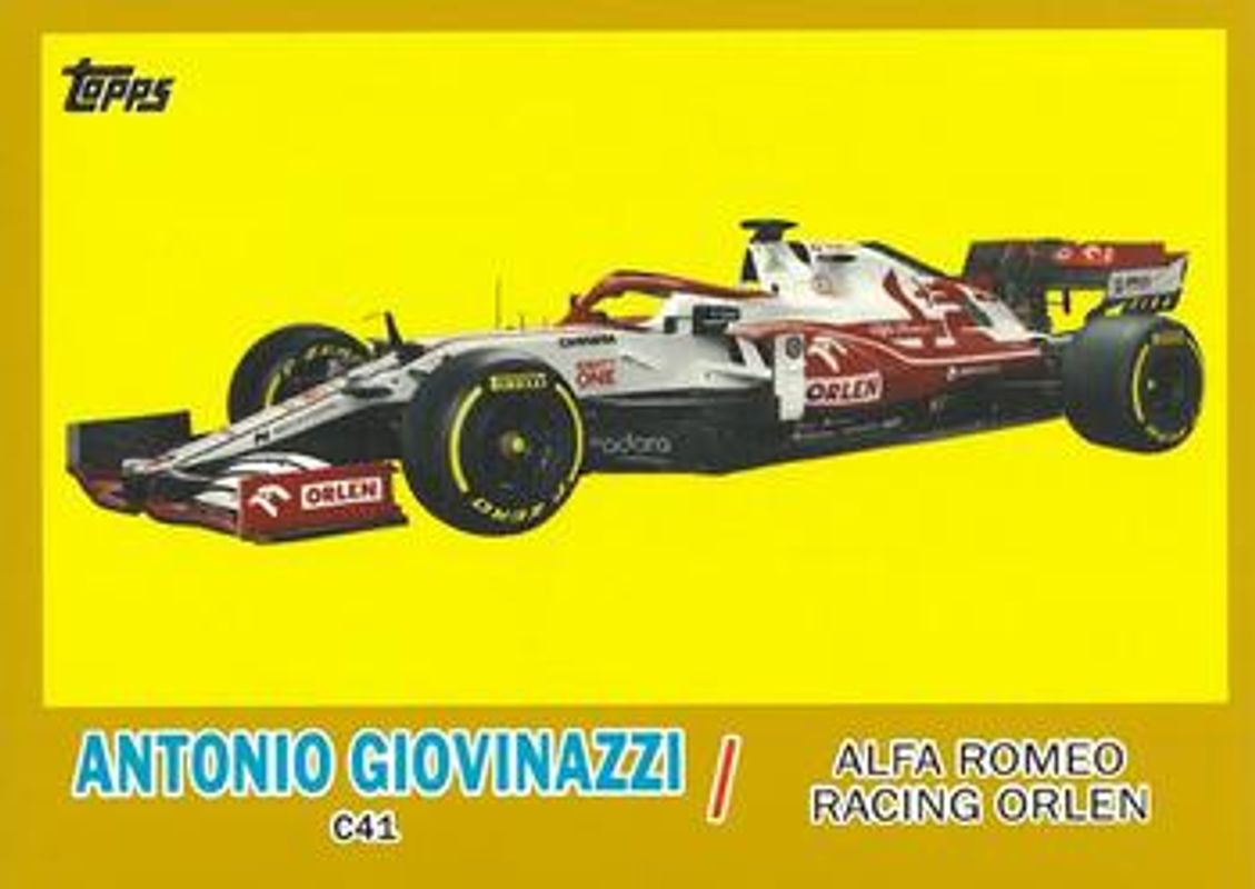 2021 Topps Formula 1 #T61-AG Topps 1961 Sports Cars Gold /50