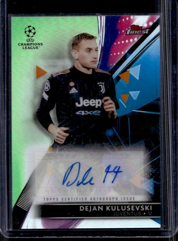 2021 Topps Finest UEFA Champions League #BA-DK Autographs - Neon Green /99