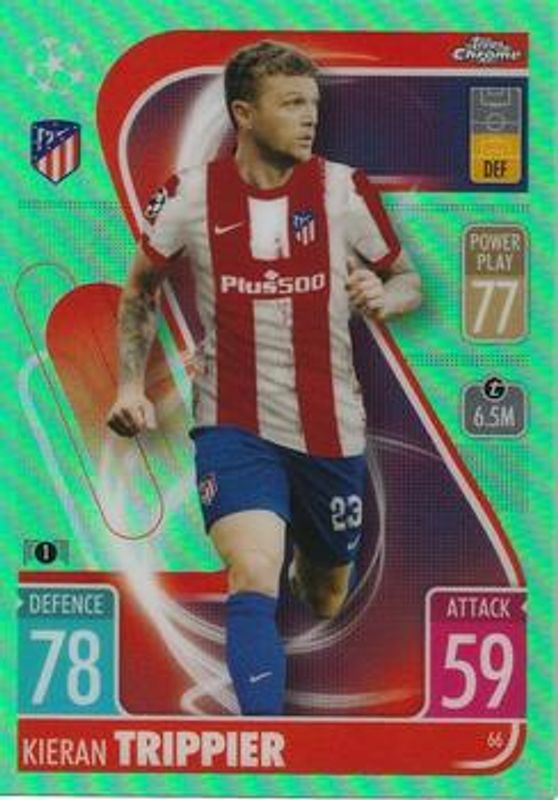 2021 Topps Chrome Match Attax UEFA Champions League & Europa League #66 Neon Green /99