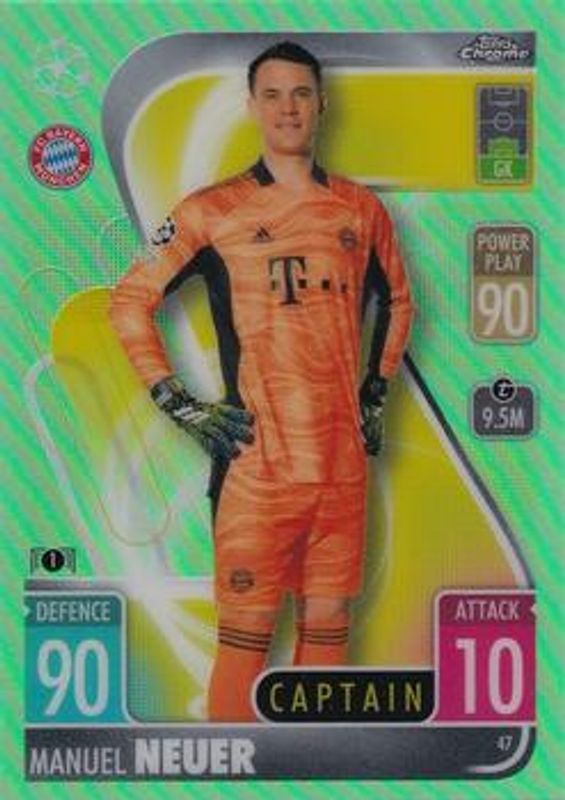 2021 Topps Chrome Match Attax UEFA Champions League & Europa League #47 Neon Green /99