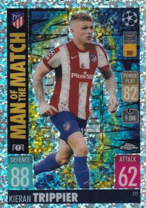 2021 Topps Chrome Match Attax UEFA Champions League & Europa League #177 Speckle