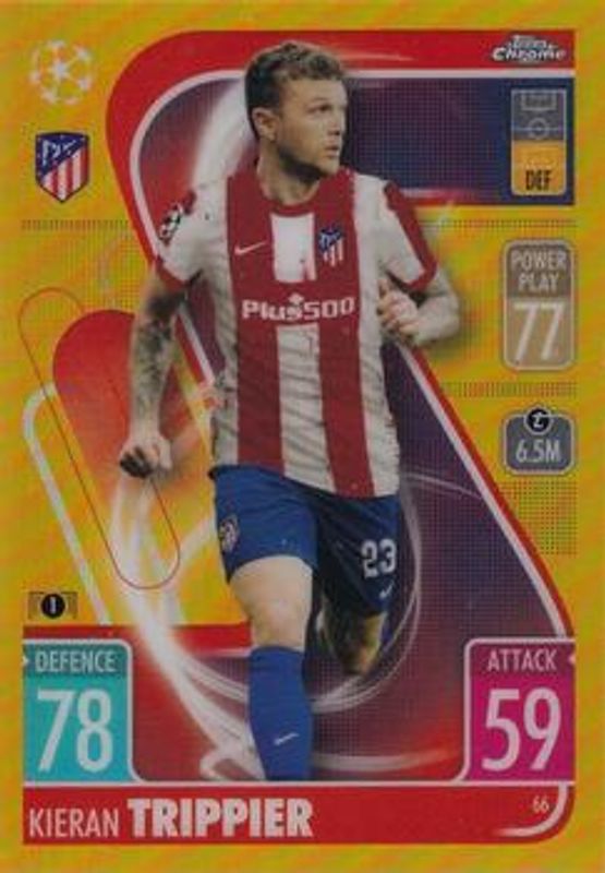 2021 Topps Chrome Match Attax UEFA Champions League & Europa League #66 Gold /50