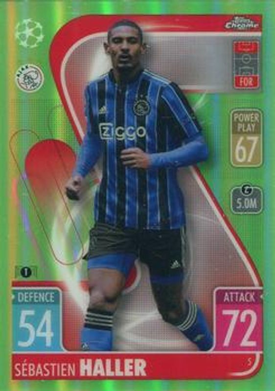 2021 Topps Chrome Match Attax UEFA Champions League & Europa League #5 Neon Green /99
