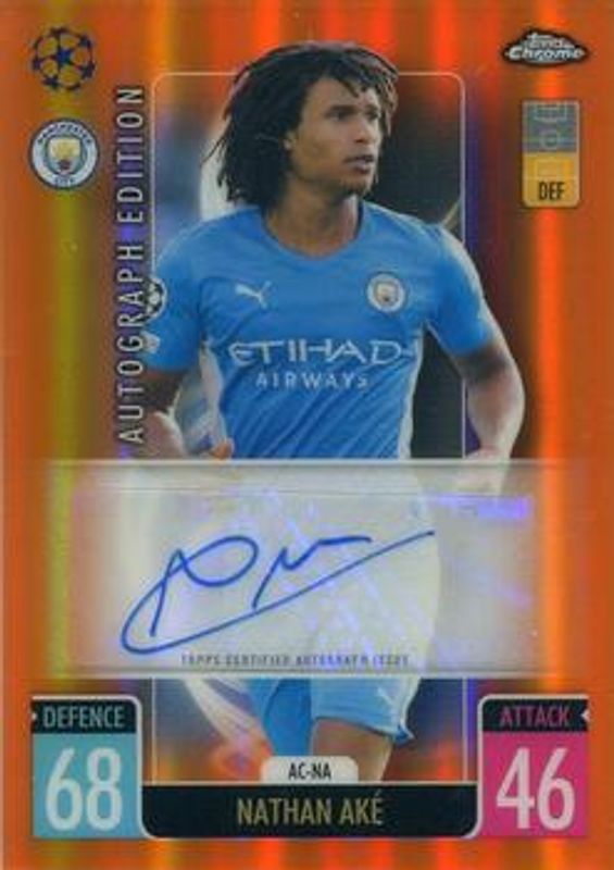 2021 Topps Chrome Match Attax UEFA Champions League & Europa League #AC-NA Autographs - Orange /25