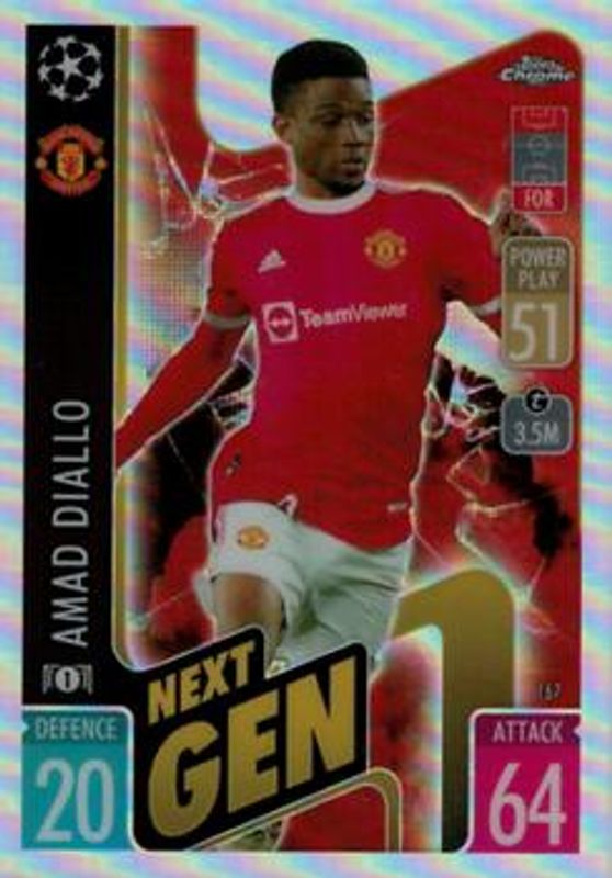 2021 Topps Chrome Match Attax UEFA Champions League & Europa League #167 Refractor