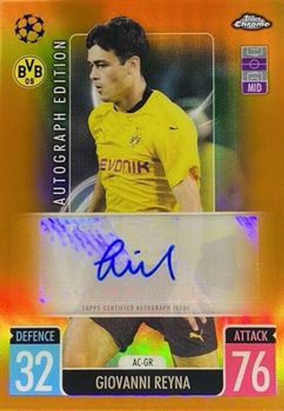 2021 Topps Chrome Match Attax UEFA Champions League & Europa League #AC-GR Autographs - Orange /25