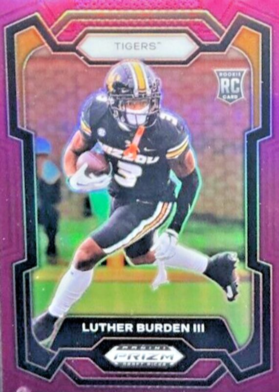 Luther Burden III 2024 Prizm Draft Picks #198 Purple /75 PSA 10