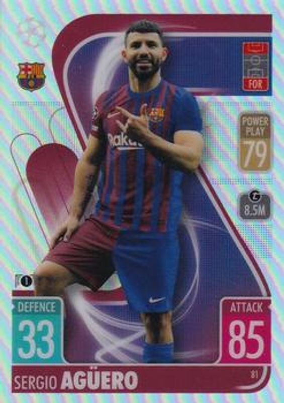 2021 Topps Chrome Match Attax UEFA Champions League & Europa League #81 Refractor