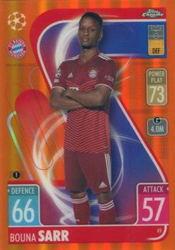 2021 Topps Chrome Match Attax UEFA Champions League & Europa League #49 Orange /25