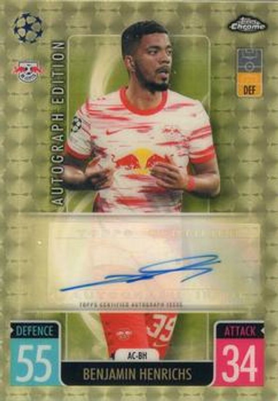 2021 Topps Chrome Match Attax UEFA Champions League & Europa League #AC-BH Autographs - Superfractor /1