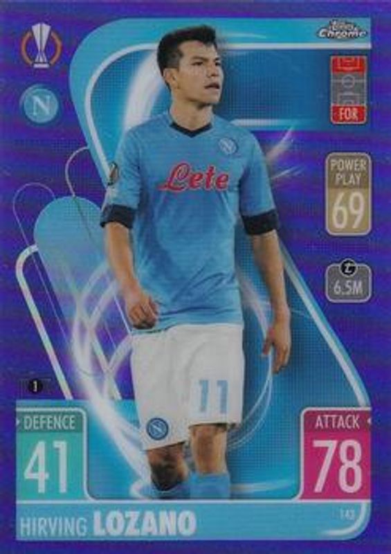 2021 Topps Chrome Match Attax UEFA Champions League & Europa League #143 Purple /299