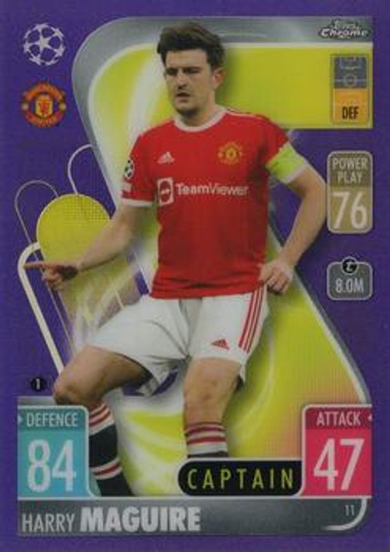 2021 Topps Chrome Match Attax UEFA Champions League & Europa League #11 Purple /299