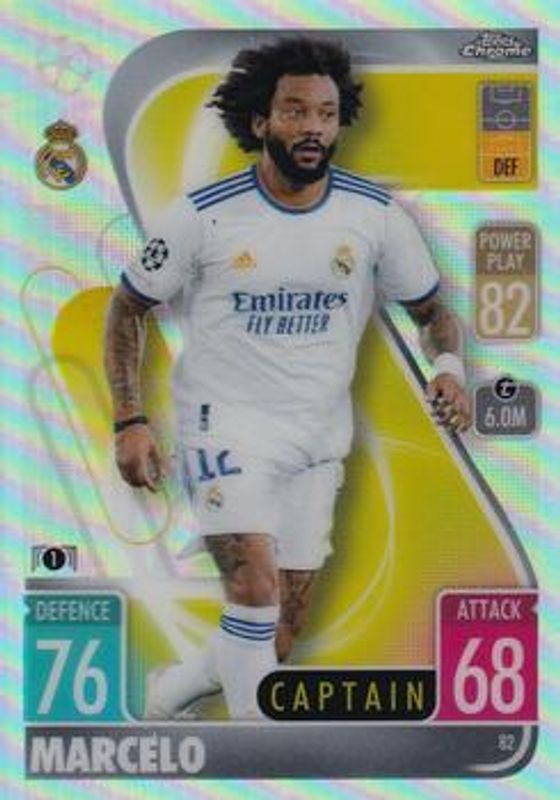 2021 Topps Chrome Match Attax UEFA Champions League & Europa League #82 Refractor