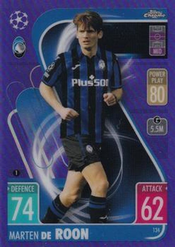 2021 Topps Chrome Match Attax UEFA Champions League & Europa League #134 Purple /299