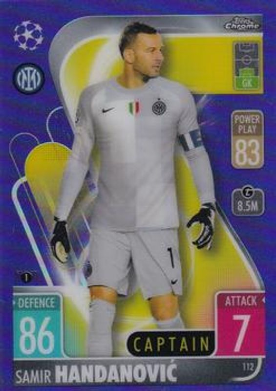 2021 Topps Chrome Match Attax UEFA Champions League & Europa League #112 Purple /299