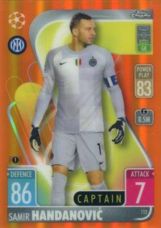2021 Topps Chrome Match Attax UEFA Champions League & Europa League #112 Orange /25