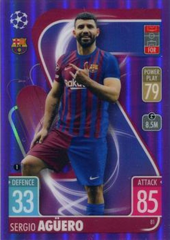 2021 Topps Chrome Match Attax UEFA Champions League & Europa League #81 Purple /299