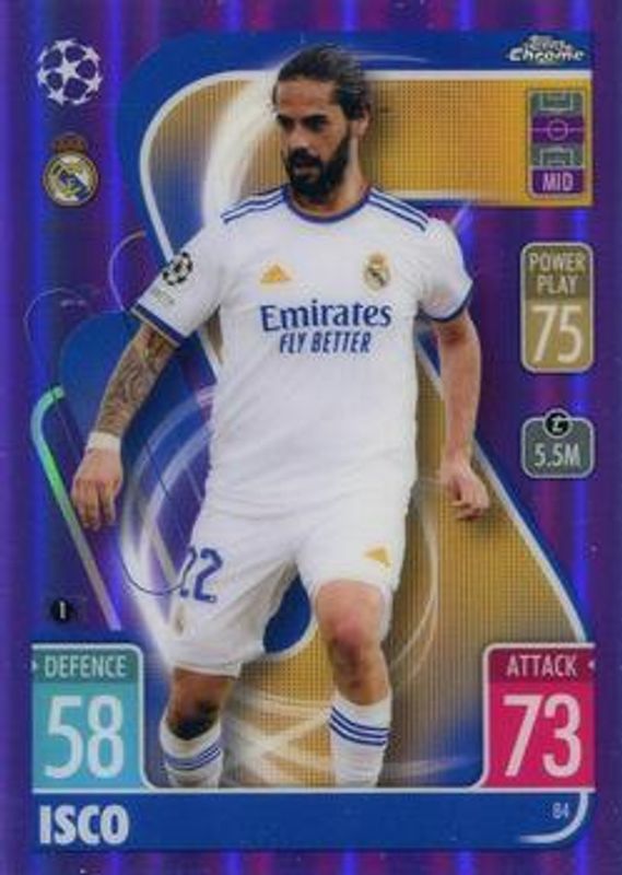 2021 Topps Chrome Match Attax UEFA Champions League & Europa League #84 Purple /299