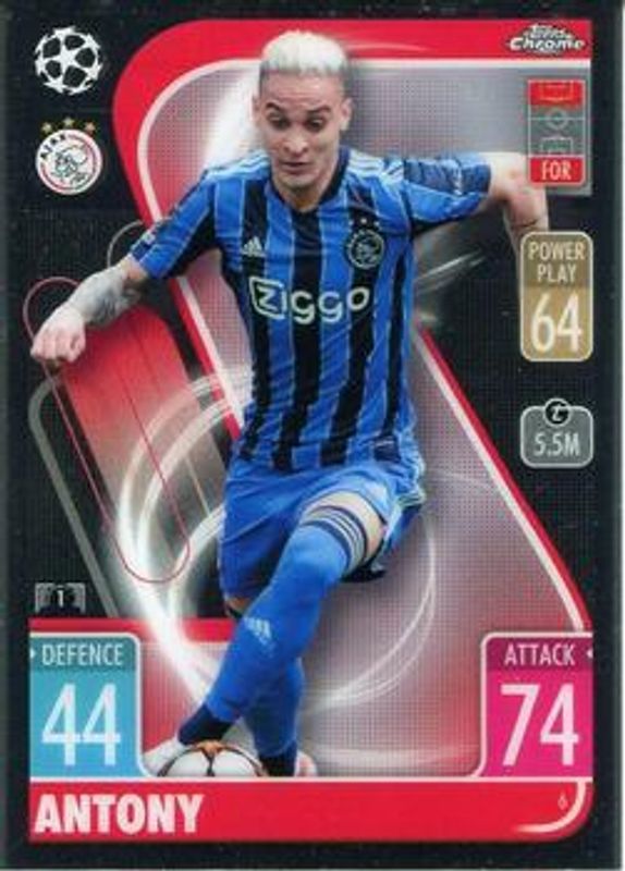2021 Topps Chrome Match Attax UEFA Champions League & Europa League #6 Base