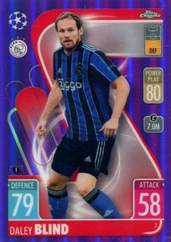 2021 Topps Chrome Match Attax UEFA Champions League & Europa League #2 Purple /299