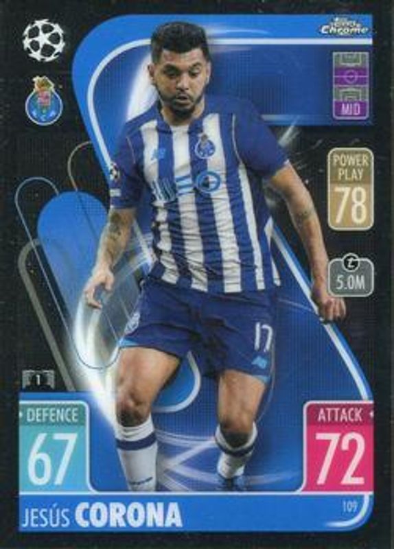 2021 Topps Chrome Match Attax UEFA Champions League & Europa League #109 Base
