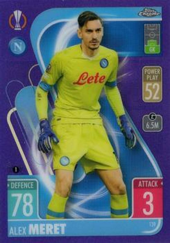 2021 Topps Chrome Match Attax UEFA Champions League & Europa League #139 Purple /299