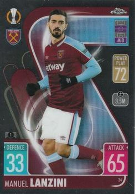 2021 Topps Chrome Match Attax UEFA Champions League & Europa League #24 Base