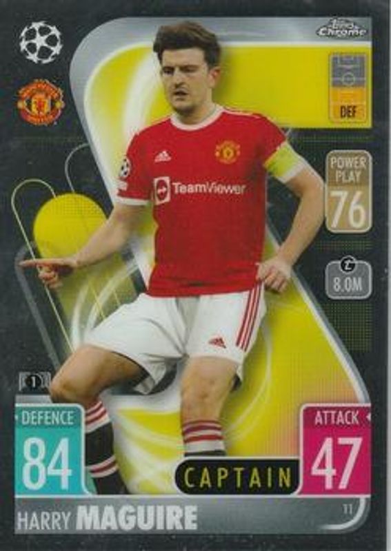 2021 Topps Chrome Match Attax UEFA Champions League & Europa League #11 Base