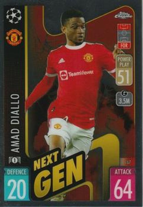 2021 Topps Chrome Match Attax UEFA Champions League & Europa League #167 Base