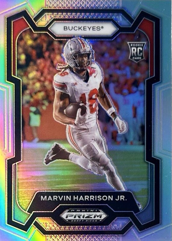 Marvin Harrison Jr. 2024 Prizm Draft Picks #104 Silver Rookie PSA 10