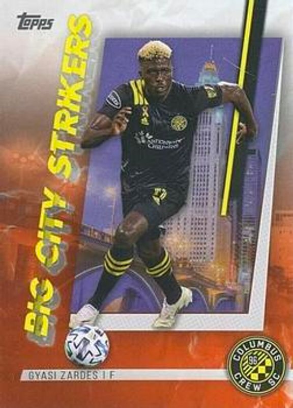 2021 Topps MLS #BCS-15 Big City Strikers - Orange /25