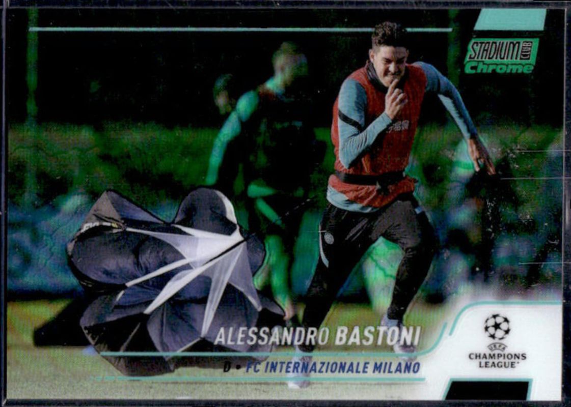 2021 Topps Stadium Club Chrome UEFA Champions League #95 Aqua Green Electric Charge Refractor /199