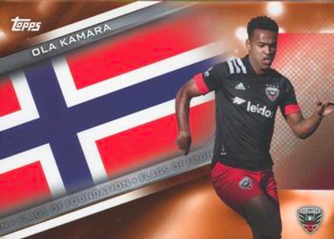 2021 Topps MLS #FF-19 Flags of Foundation - Orange /25
