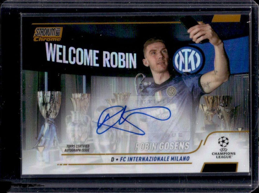 2021 Topps Stadium Club Chrome UEFA Champions League #CA-RGS Chrome Autographs - Gold Refractor /50