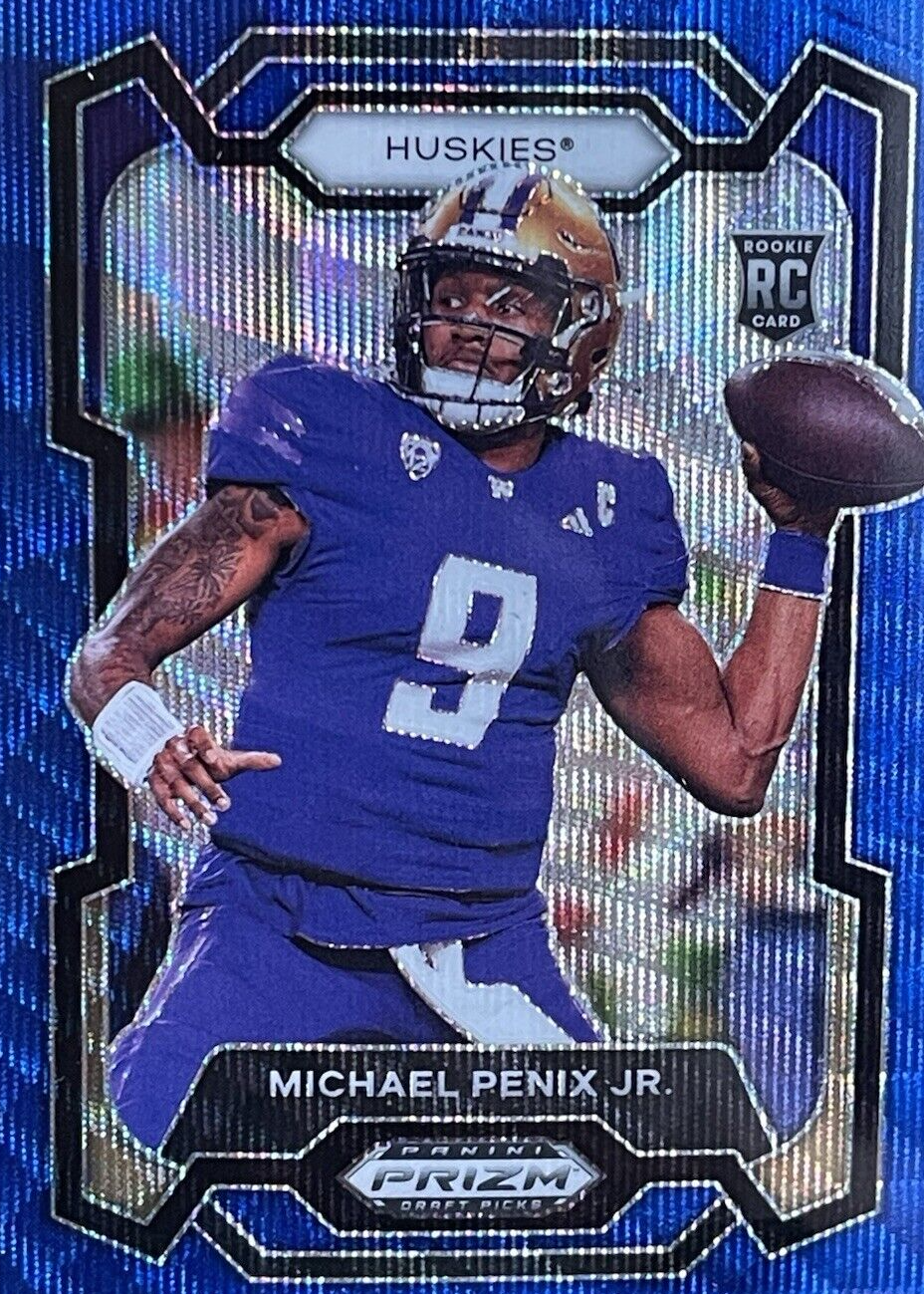 michiページ Michael Penix Jr. 2024 Prizm Draft Picks #101 Blue Wave /249