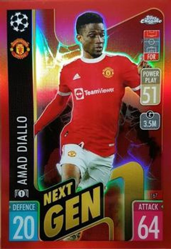 2021 Topps Chrome Match Attax UEFA Champions League & Europa League #167 Red /5