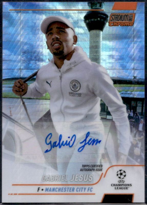 2021 Topps Stadium Club Chrome UEFA Champions League #CA-GJ Chrome Autographs Orange - Prism Refractor /25