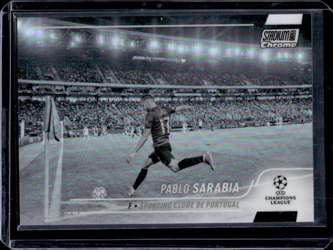 2021 Topps Stadium Club Chrome UEFA Champions League #54 Black & White Refractor /299
