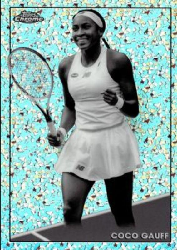 2021 Topps Chrome #100 Black & White Mini Diamond