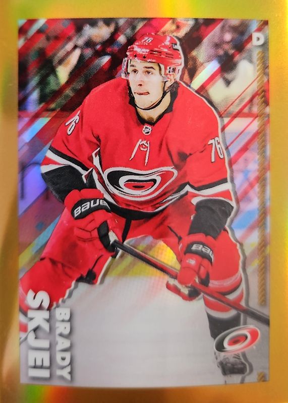 2022 Topps Chrome NHL Sticker Collection #98 Gold Refractor /50