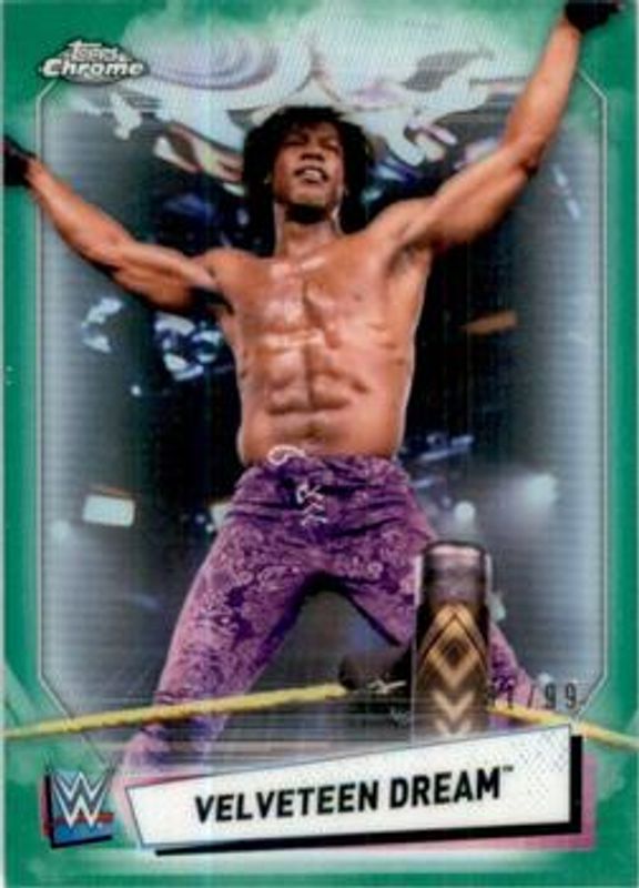 2021 Topps Chrome WWE #100 Green Refractor /99
