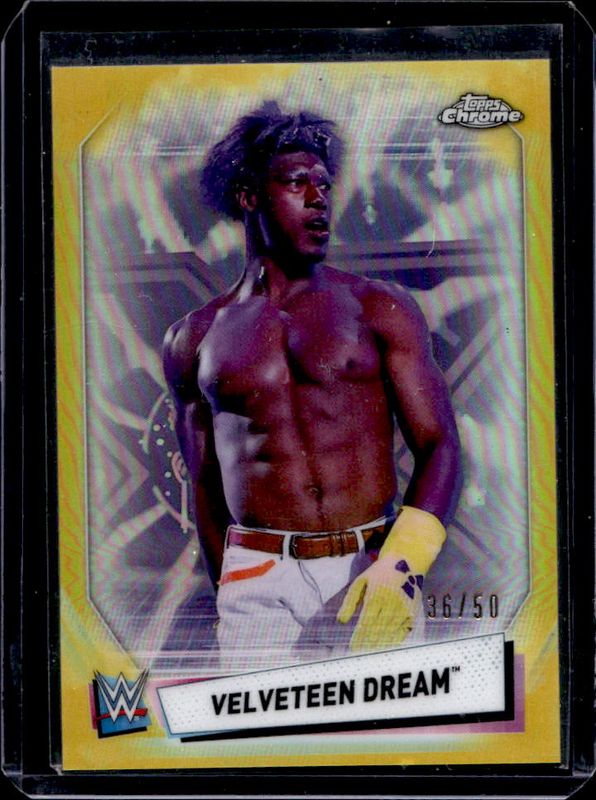 2021 Topps Chrome WWE #IV-30 Image Variations Gold Refractor /50