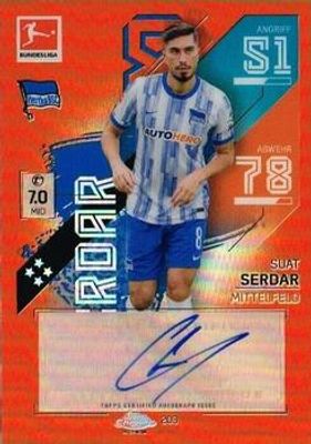 2021 Topps Chrome Match Attax Bundesliga #203 Autographs - Orange /25