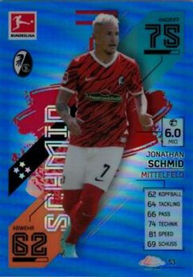 2021 Topps Chrome Match Attax Bundesliga #53 Blue /150