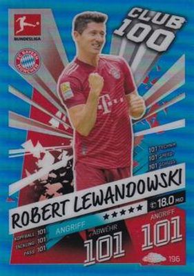 2021 Topps Chrome Match Attax Bundesliga #196 Blue /150