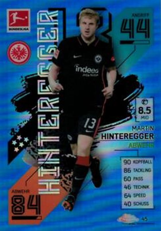 2021 Topps Chrome Match Attax Bundesliga #45 Blue /150