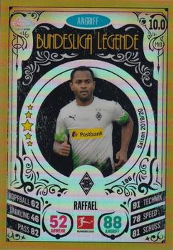 2021 Topps Chrome Match Attax Bundesliga #198 Gold /50